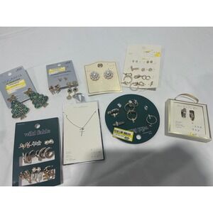 Jewelry Lot 8pc NWT A New Day‎ Wild Fable Sugarfix Earrings Necklace Rings Set